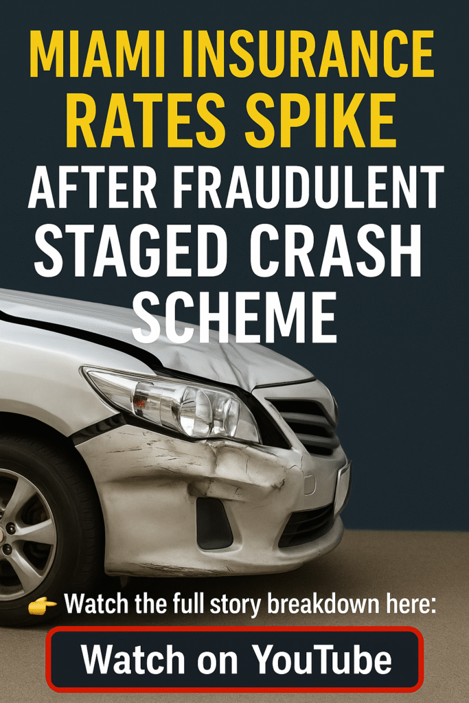 🚨 Miami Law Firm Sued Over Staged Crash Scheme — What It Means for Your Insurance Rates