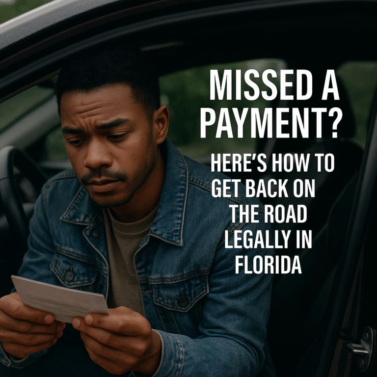 🚘 Missed a Payment? Here’s How to Get Back on the Road Legally in Florida