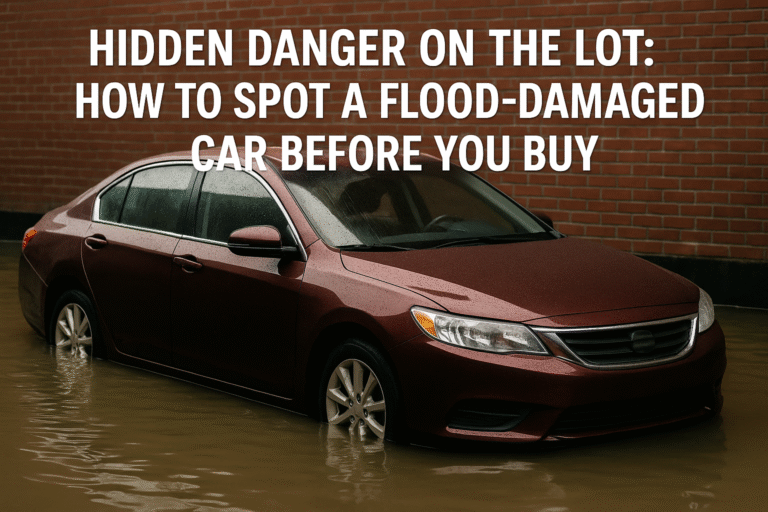 Hidden Danger on the Lot: How to Spot a Flood-Damaged Car Before You Buy