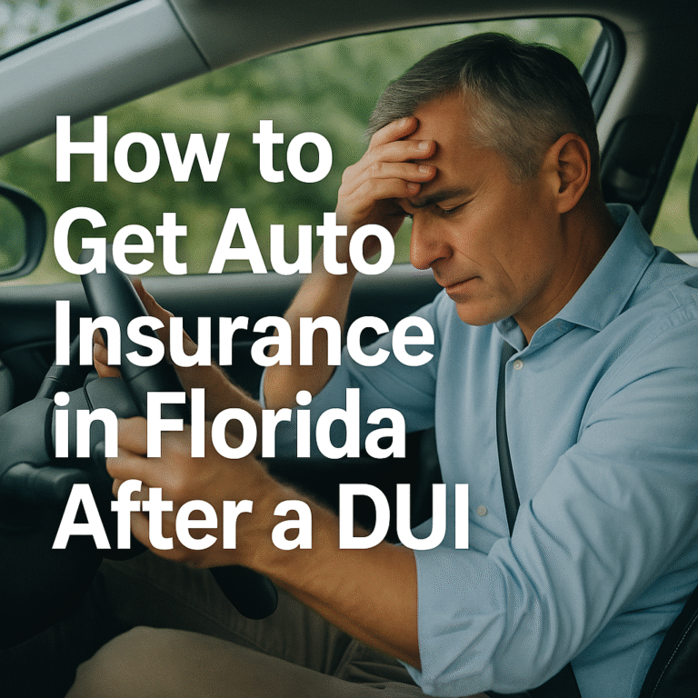 🚗 How to Get Auto Insurance in Florida After a DUI