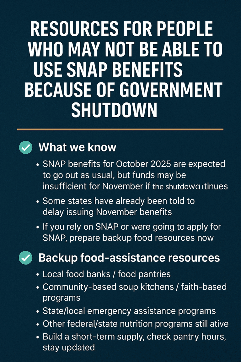 EBT Shutdown: The Month Millions Go Hungry