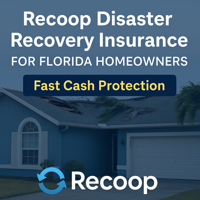 🌪️ Recoop Disaster Recovery Insurance: Fast Cash Protection for Florida Homeowners
