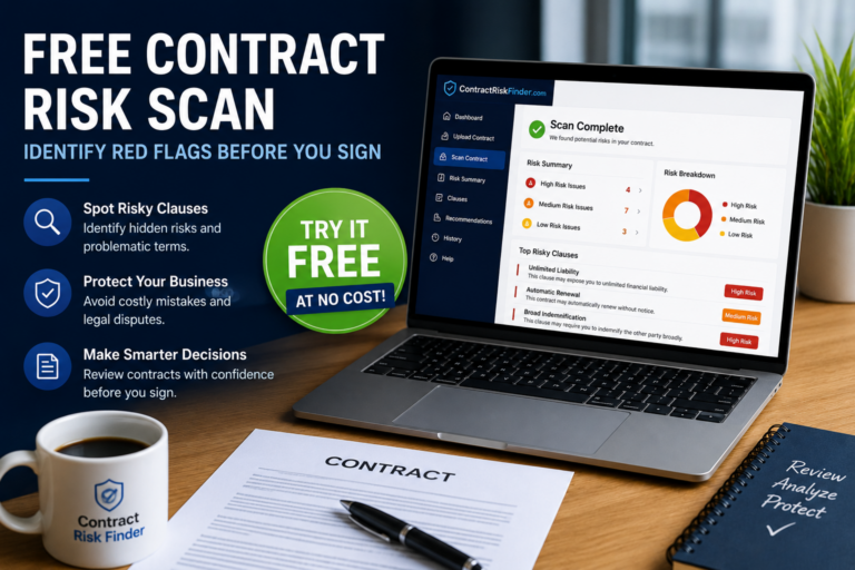 Free Contract Risk Scan: Why Every Business Owner Should Review Contracts Before Signing