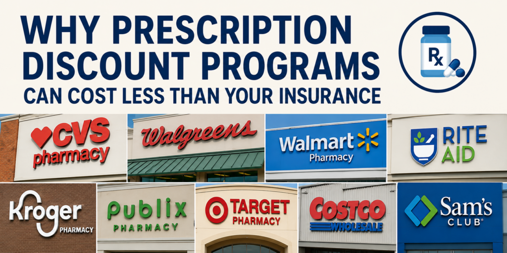 Why Prescription Discount Programs Can Cost Less Than Your Insurance