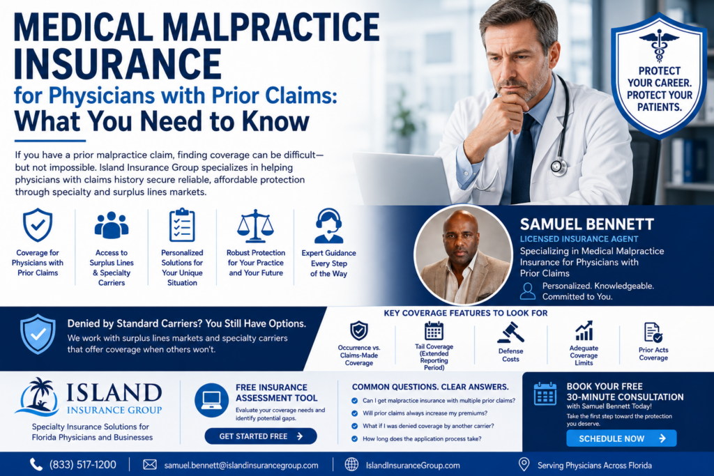Medical Malpractice Insurance After a Claim: Coverage Options for Doctors