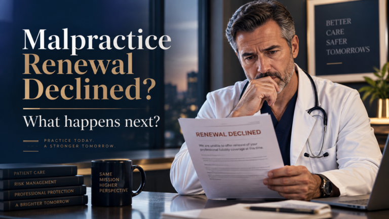 Your Medical Malpractice Renewal Was Declined. What Happens Next?