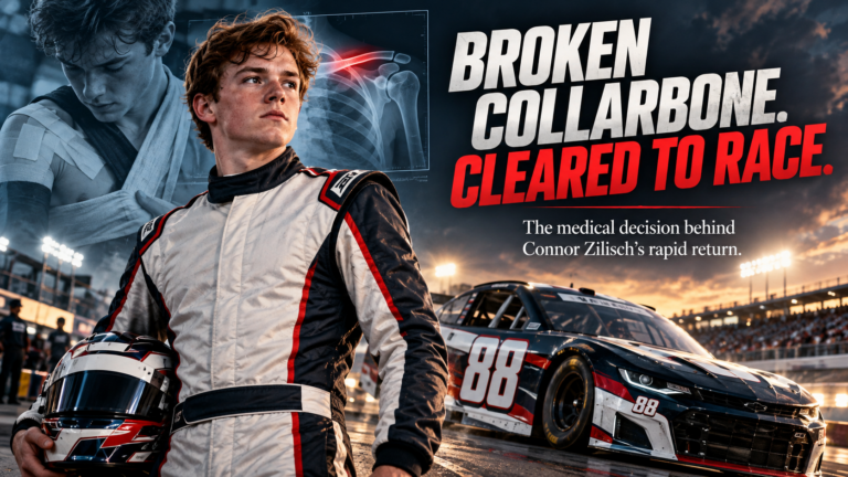 He Broke His Collarbone Celebrating a NASCAR Win. Twelve Days Later, Doctors Cleared Him to Race.
