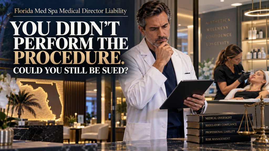 Florida Med Spa Medical Director Liability & Insurance