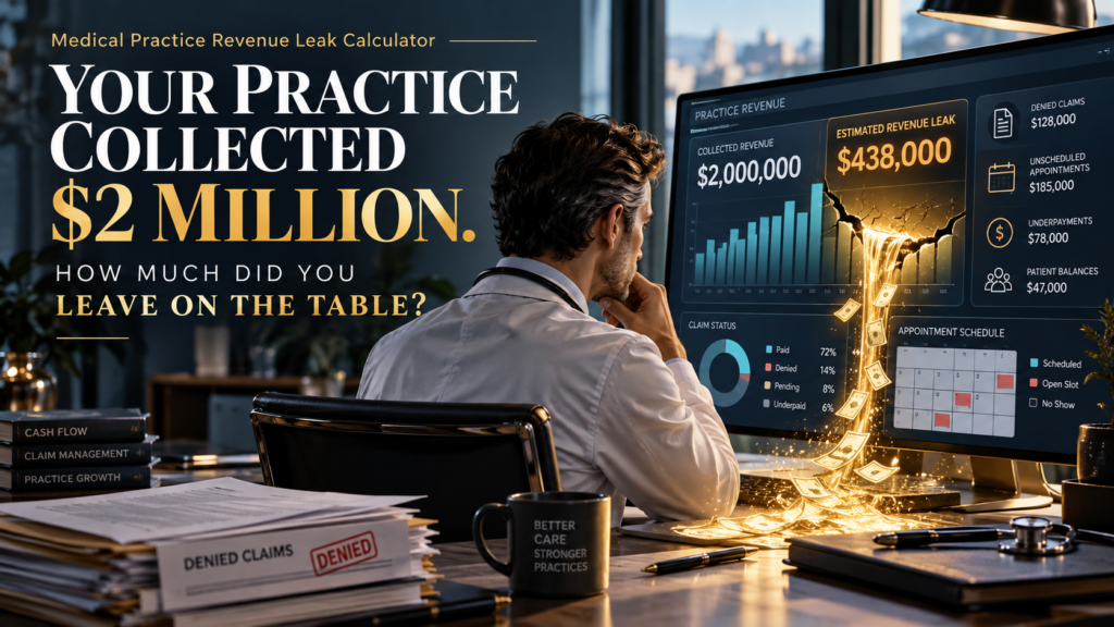 YOUR PRACTICE COLLECTED $2 MILLION. HOW MUCH DID YOU MISS?