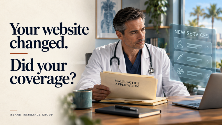 Your Website Says “Regenerative Medicine.” Your Malpractice Application Says “Primary Care.